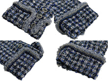 画像をギャラリービューアに読み込む, 極美品 メンズ CHANEL シャネル P63186v48661 ブルー 5B 襟付きツイードジャケット サイズ50 中古 4c071214