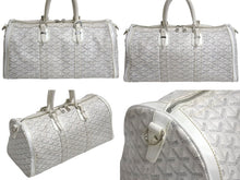 Load image into Gallery viewer, GOYARD ゴヤール Croisjour 35 Boston bag クロワジュール 35 ボストンバッグ ホワイト カーフスキン 美品 中古 4c071216