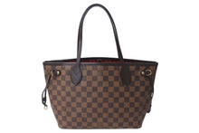 Load image into Gallery viewer, 極美品 LOUIS VUITTON ルイヴィトン ネヴァーフルPM トートバッグ N51109 ダミエキャンバス ブラウン ゴールド金具 中古 4c071218