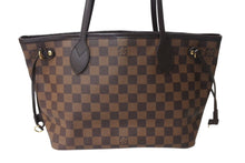 Load image into Gallery viewer, 極美品 LOUIS VUITTON ルイヴィトン ネヴァーフルPM トートバッグ N51109 ダミエキャンバス ブラウン ゴールド金具 中古 4c071218