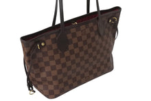 Load image into Gallery viewer, 極美品 LOUIS VUITTON ルイヴィトン ネヴァーフルPM トートバッグ N51109 ダミエキャンバス ブラウン ゴールド金具 中古 4c071218