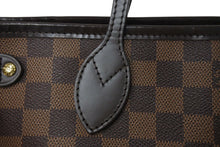 Load image into Gallery viewer, 極美品 LOUIS VUITTON ルイヴィトン ネヴァーフルPM トートバッグ N51109 ダミエキャンバス ブラウン ゴールド金具 中古 4c071218