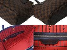 Load image into Gallery viewer, 極美品 LOUIS VUITTON ルイヴィトン ネヴァーフルPM トートバッグ N51109 ダミエキャンバス ブラウン ゴールド金具 中古 4c071218