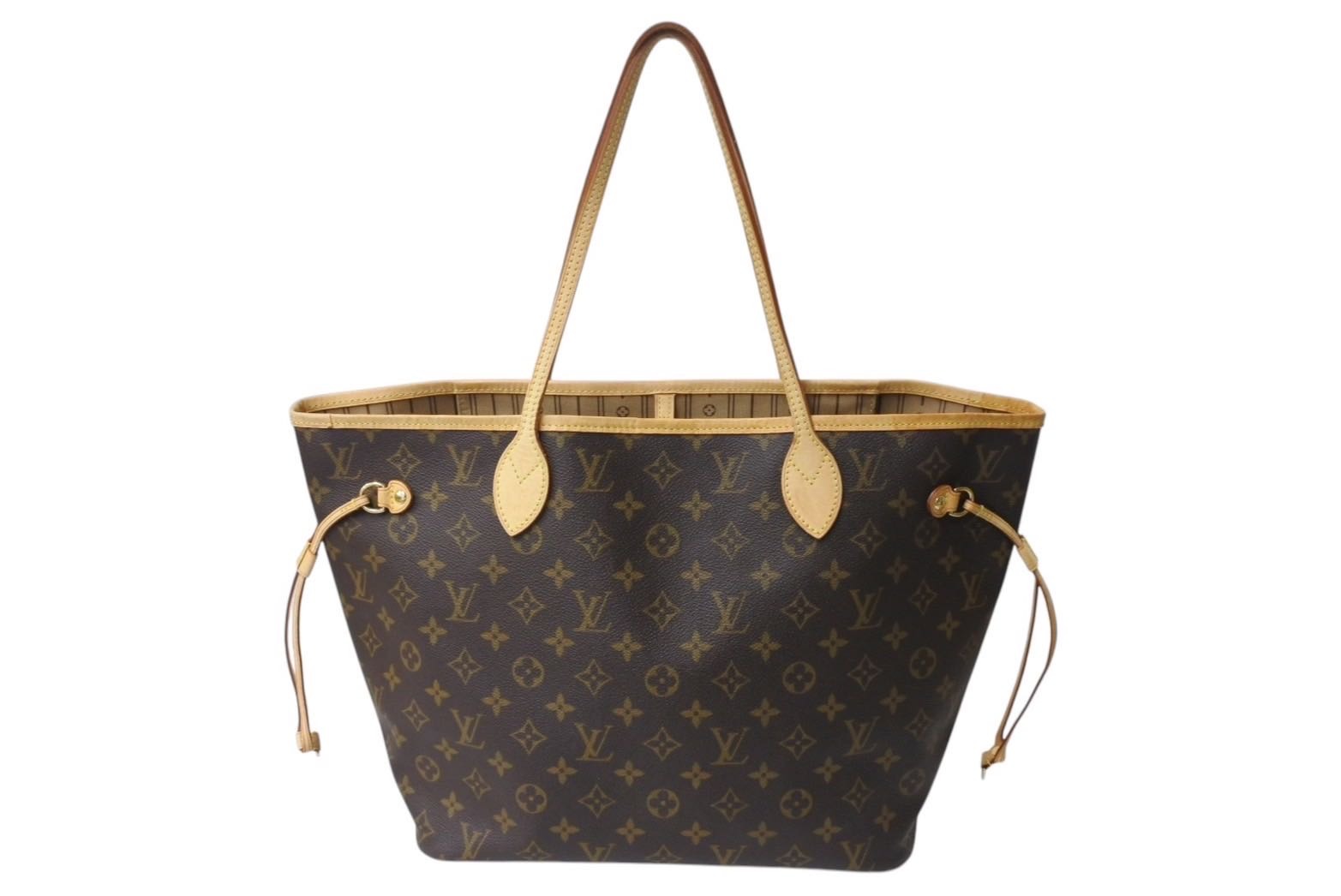 Louis Vuitton トートバッグ ブラック/ブラウン LOUIS VUITTON ルイヴィトン ネヴァーフルMM トートバッグ M40156