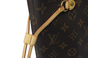 LOUIS VUITTON ルイヴィトン ネヴァーフルMM トートバッグ M40156 モノグラム ブラウン ゴールド金具 美品 中古 4c071219