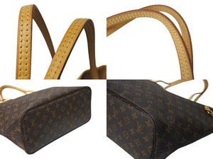 LOUIS VUITTON ルイヴィトン ネヴァーフルMM トートバッグ M40156 モノグラム ブラウン ゴールド金具 美品 中古 4c071219