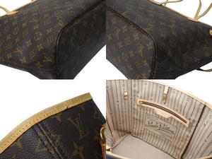 LOUIS VUITTON ルイヴィトン ネヴァーフルMM トートバッグ M40156 モノグラム ブラウン ゴールド金具 美品 中古 4c071219