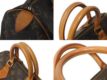 Load image into Gallery viewer, LOUIS VUITTON ルイヴィトン スピーディ25 ハンドバッグ M41528 モノグラム PVC レザー ゴールド金具 ブラウン 美品 中古 4c071223