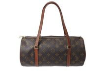 Load image into Gallery viewer, LOUIS VUITTON ルイヴィトン パピヨン30 GM ハンドバッグ M51385 筒型 モノグラム ゴールド金具 ブラウン 美品 中古 4c071225