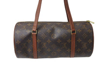 Load image into Gallery viewer, LOUIS VUITTON ルイヴィトン パピヨン30 GM ハンドバッグ M51385 筒型 モノグラム ゴールド金具 ブラウン 美品 中古 4c071225