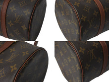 Load image into Gallery viewer, LOUIS VUITTON ルイヴィトン パピヨン30 GM ハンドバッグ M51385 筒型 モノグラム ゴールド金具 ブラウン 美品 中古 4c071225