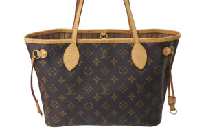 LOUIS VUITTON ルイヴィトン ネヴァーフル PM トートバッグ M41245 モノグラムキャンバス ブラウン 美品 中古 4c071227