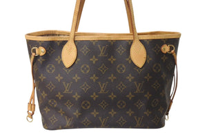 LOUIS VUITTON ルイヴィトン ネヴァーフル PM トートバッグ M41245 モノグラムキャンバス ブラウン 美品 中古 4c071227