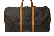 Load image into Gallery viewer, LOUIS VUITTON ルイヴィトン キーポル50 ボストンバッグ M41426 モノグラムキャンバス ブラウン ゴールド金具 美品 中古 4c071238