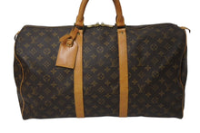 Load image into Gallery viewer, LOUIS VUITTON ルイヴィトン キーポル50 ボストンバッグ M41426 モノグラムキャンバス ブラウン ゴールド金具 美品 中古 4c071238