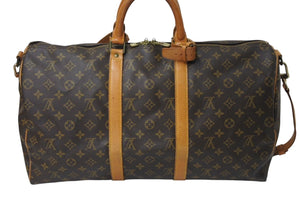 LOUIS VUITTON ルイヴィト キーポル・バンドリエール 50 ボストンバッグ M41416 美品 中古 4c071239