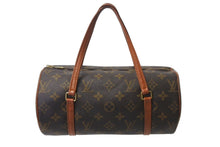 画像をギャラリービューアに読み込む, LOUIS VUITTON ルイヴィトン パピヨン26 ハンドバッグ M51386 モノグラム ブラウン ゴールド金具 美品 中古 4c071242