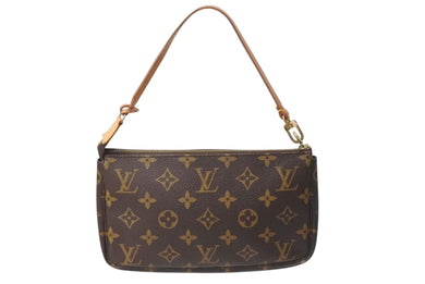 LOUIS VUITTON ルイヴィトン ポシェット アクセソワール アクセサリーポーチ M51980 モノグラム PVC レザー 美品 中古 4c071246