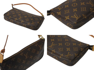 LOUIS VUITTON ルイヴィトン ポシェット アクセソワール アクセサリーポーチ M51980 モノグラム PVC レザー 美品 中古 4c071246