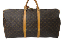 Load image into Gallery viewer, LOUIS VUITTON ルイヴィトン キーポルバンドリエール60 ボストンバッグ M41412 モノグラムキャンバス ブラウン ゴールド金具 美品 中古 4c071247