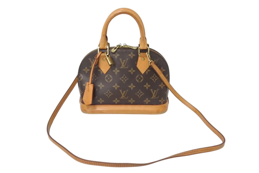 LOUIS VUITTON ルイヴィトン アルマBB ハンドバッグ M53152 ショルダー 2WAY モノグラムキャンバス PVC レザー 良品 中古 4c071250