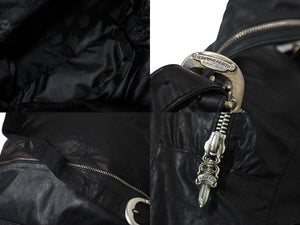 CHROME HEARTS クロムハーツ BSフレア 3WAY リュックサック ショルダーバッグ ダガージップ ブラック シルバー925 レザー 美品 中古 4c071259