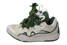 画像をギャラリービューアに読み込む, LANVIN curb sneaker ライバン カーブ スニーカー サイズ40 25cm グリーン ホワイト ポルトガル製 美品 中古 4c071260