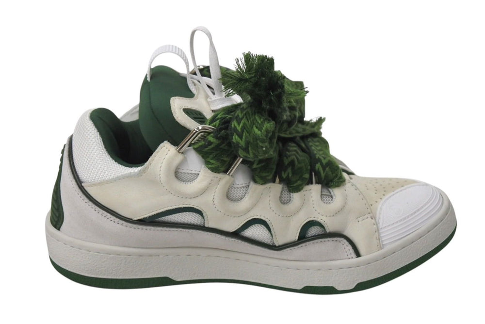 LANVIN curb sneaker ライバン カーブ スニーカー サイズ40 25cm グリーン ホワイト ポルトガル製 美品 中古 4c071260