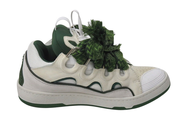 LANVIN curb sneaker ライバン カーブ スニーカー サイズ40 25cm グリーン ホワイト ポルトガル製 美品 中古 4c071260