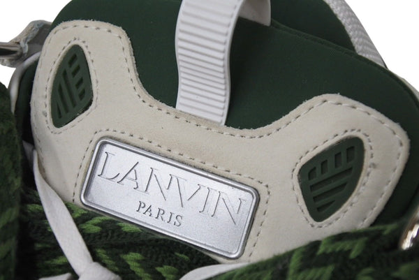 LANVIN curb sneaker ライバン カーブ スニーカー サイズ40 25cm グリーン ホワイト ポルトガル製 美品 中古 4c071260