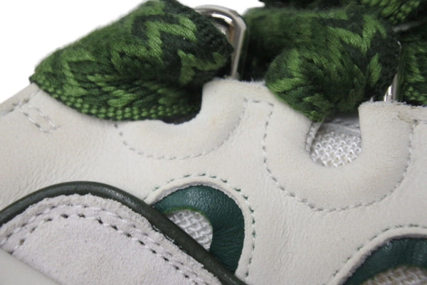 LANVIN curb sneaker ライバン カーブ スニーカー サイズ40 25cm グリーン ホワイト ポルトガル製 美品 中古 4c071260