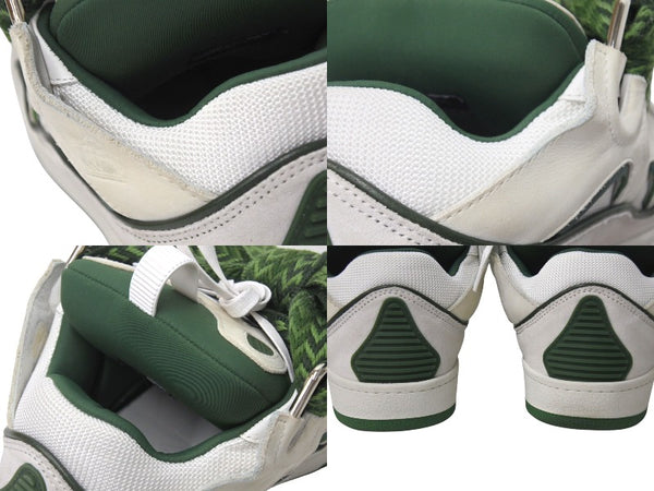 LANVIN curb sneaker ライバン カーブ スニーカー サイズ40 25cm グリーン ホワイト ポルトガル製 美品 中古 4c071260