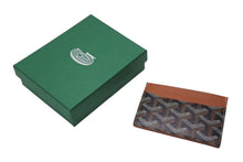 Load image into Gallery viewer, 新品未使用 GOYARD ゴヤールサンシュルピス カードケース フランス製 キャンバス レザー ブラウン 中古 4c071263