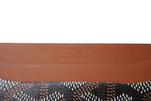 新品未使用 GOYARD ゴヤールサンシュルピス カードケース フランス製 キャンバス レザー ブラウン 中古 4c071263