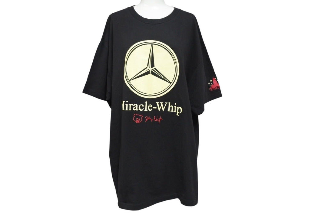 極美品 KanyeWest カニエウエスト Miracle-Whip ミラクルウィップ 2004 半袖Ｔシャツ コットン ブラック レッド サイズXL 中古 4c071277