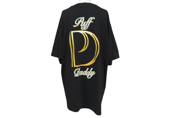 Very Good Condition PUFF DADDY Short Sleeve T-shirt Size XL HIP HOP RAP TEES Vintage Black Cotton Used 4c071284