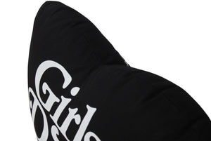 Girls Don't Cry Angel Logo Pillow ガールズドントクライ エンジェル クッション VERDY Pop-Up限定 黒 美品 中古 4c071307