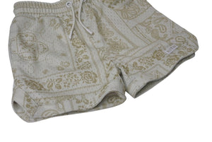 極美品 KITH キース Kids Paisley Curtis Short キッズ ペイズリー カーティス ショートパンツ サイズ 3T ベージュ 中古 4c071314