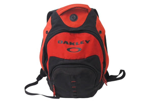 OAKLEY Technical Backpack Red Black Polyester 100% Good Condition Used 4c071318
