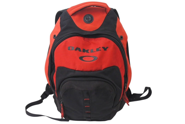 OAKLEY Technical Backpack Red Black Polyester 100% Good Condition Used 4c071318