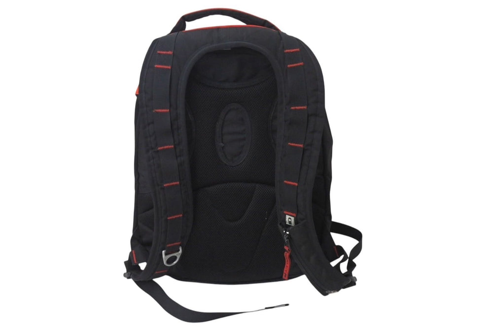OAKLEY Technical Backpack Red Black Polyester 100% Good Condition Used 4c071318