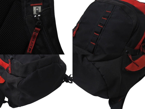 OAKLEY Technical Backpack Red Black Polyester 100% Good Condition Used 4c071318