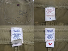 Load image into Gallery viewer, TRUE RELIGION トゥルー レリジョン cargo pants カーゴパンツ ストレート Y2k サイズ29 カーキー 美品 中古 4c071321