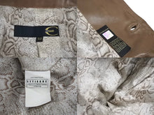 画像をギャラリービューアに読み込む, JUST CAVALLI ジャストカヴァリ ナッパレザーテーラードジャケット サイズ52 ブラウン ルーマニア製 美品 中古 4c071322