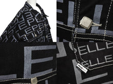 Load image into Gallery viewer, pellepelle ペレペレ ジャケット サイズXXL ロゴプリント ブラック グレー コットン ヴィンテージ 美品 中古 4c071324