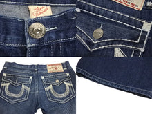 Load image into Gallery viewer, TRUE RELIGION トゥルー レリジョン JOEY SUPER T ジョーイ スーパー T サイズ36 インディゴ 美品 中古 4c071327