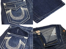 Load image into Gallery viewer, TRUE RELIGION トゥルー レリジョン JOEY SUPER T ジョーイ スーパー T サイズ36 インディゴ 美品 中古 4c071327