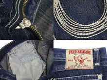 Load image into Gallery viewer, TRUE RELIGION トゥルー レリジョン JOEY SUPER T ジョーイ スーパー T サイズ36 インディゴ 美品 中古 4c071327