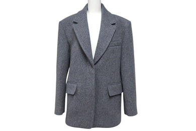 極美品 BLOSSOM ブロッソム wool jacket ウール ジャケット グレー サイズ S BC2210FAJK028 中古 4c071331