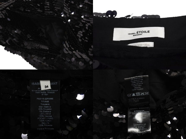 Very Good Condition ISABEL MARANT ÉTOILE Isabel Marant Etoile Titian Sequin Mesh Tapered Pants Used 4c071334
